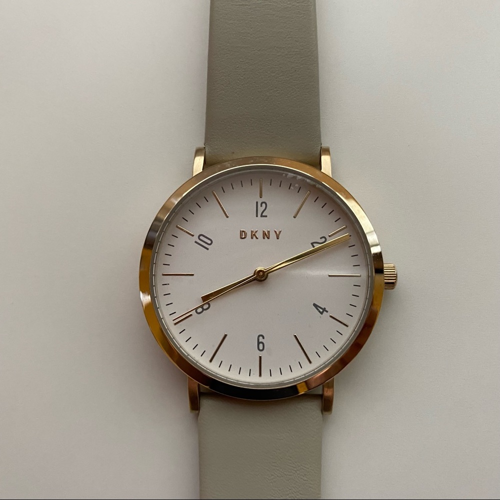 DKNY Grey and Gold Minetta Watch